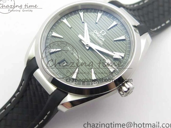 0407 TechFriendly Aqua Terra 150M Master Chronometers VSF 1:1 Best Edition Green Dial on Black Rubber Strap A8900 Super Clone (2 Straps) 7915